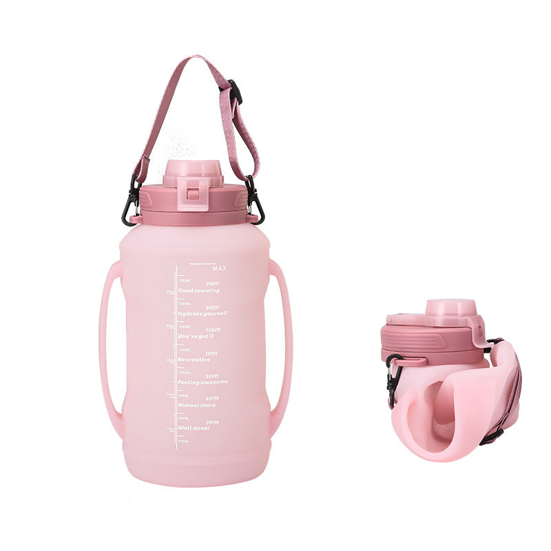 Botella de agua plegable de silicona 2.0 L