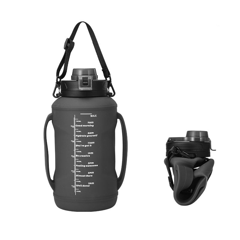 Botella de agua plegable de silicona 2.0 L