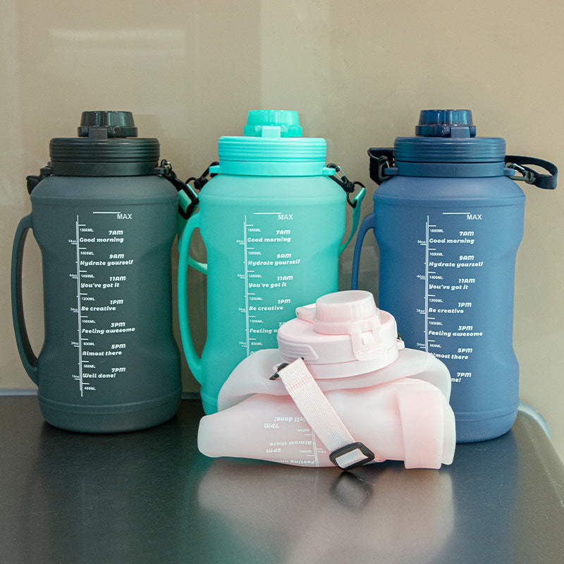 Botella de agua plegable de silicona 2.0 L