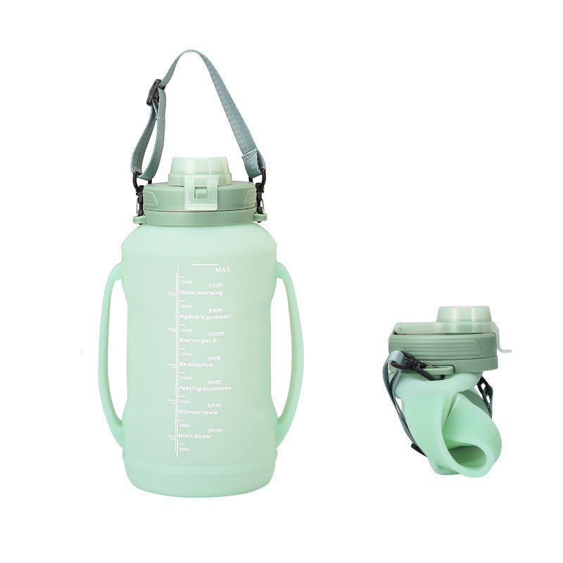 Botella de agua plegable de silicona 2.0 L